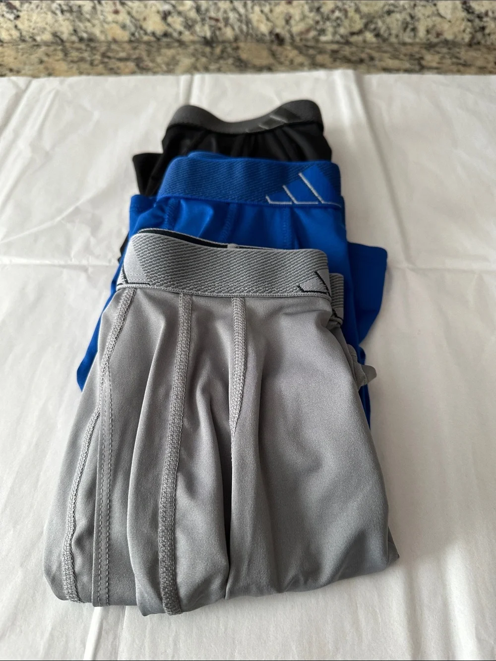 adidas Men’s Boxer Briefs Pack in Gray, Blue, Black